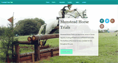 Desktop Screenshot of munsteadhorsetrials.com