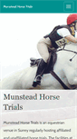 Mobile Screenshot of munsteadhorsetrials.com