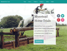 Tablet Screenshot of munsteadhorsetrials.com